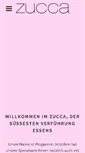 Mobile Screenshot of cafe-zucca.de