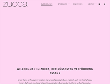 Tablet Screenshot of cafe-zucca.de